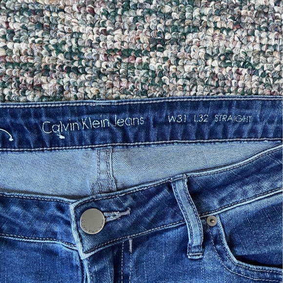 Calvin Klein Jeans Denim Medium Wash Straight Leg Womens Waist 31 Length 32 - Picture 8 of 8
